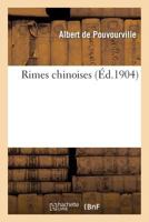 Rimes Chinoises 2013377711 Book Cover