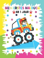 Mein erstes Malbuch ab 1 Jahr: Malen und kritzeln der ersten Wörter für Jungs mit und vielem mehr-Malbuch Fahrzeuge ab 1 Jahr Bagger, Traktor & Co.: ... Co. zum ausmalen für Jungen B091DJ991L Book Cover