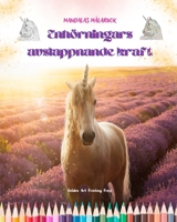 Enhörningars avslappnande kraft Mandalas målarbok Anti-stress och kreativa enhörningsscener: Vackra mytologiska mönster för att främja kreativitet och avkoppling B0C5C5SW1B Book Cover