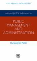 Advanced Introduction to Public Management and Administration (Elgar Advanced Introductions series) 1784712337 Book Cover