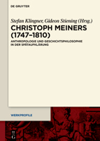 Christoph Meiners (1747–1810): Anthropologie und Geschichtsphilosophie in der Spätaufklärung (Issn, 22) 3110794829 Book Cover