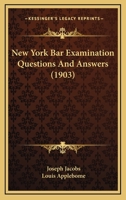New York bar Examination Questions and Answers 1016427735 Book Cover