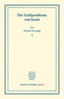 Die Geldprobleme Von Heute 3428165012 Book Cover