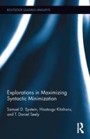 Explorations in Maximizing Syntactic Minimization 113854874X Book Cover