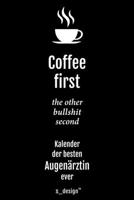 Kalender 2020 f�r Augen�rzte / Augenarzt / Augen�rztin: Wochenplaner / Tagebuch / Journal f�r das ganze Jahr: Platz f�r Notizen, Planung / Planungen / Planer, Erinnerungen & Spr�che 1676976914 Book Cover