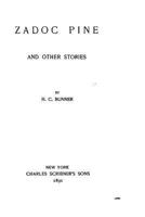 Zadoc Pine, and other stories 1140134760 Book Cover
