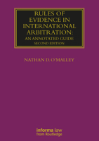Rules of Evidence in International Arbitration 1032178396 Book Cover