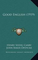 Good English 1016574762 Book Cover