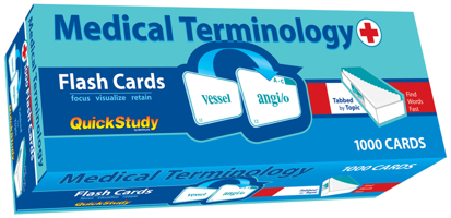 Medical Terminology Flash Cards (1000 cards): a QuickStudy Reference Tool 1423247965 Book Cover