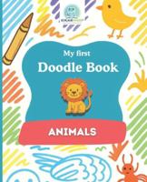 SchlaueKinder Doodle Book Animals for Ages 1 and Up: Soft and simple animal illustrations | Perfect for first doodles, discovering the animal world, and encouraging early creativity B0G4JZT1H4 Book Cover