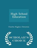 High School Education 0469180978 Book Cover