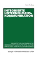 Integrierte Unternehmenskommunikation 3531136461 Book Cover