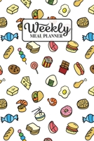 Weekly Meal Planner: Meal Planning Journal Notebook with Grocery Shopping List for the Week - Food Doodles Foodie (Organizer Log to Track and Plan Your Meals) 1677574526 Book Cover