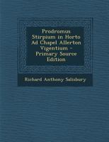 Prodromus Stirpium in Horto Ad Chapel Allerton Vigentium 1120021200 Book Cover