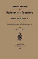 Chemische Reactionen Zum Nachweise Des Terpentinols (1885) 1161033165 Book Cover