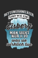 Rettungssanit�ter ist wie ein Eisberg Man sieht nur 1/10 was sie wirklich tun: Tischtennis & Tischtennisspieler Notizbuch 6'x9' Punktiert Geschenk f�r Ping Pong & Schmetterhand 1677689595 Book Cover
