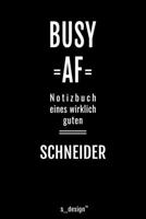Notizbuch für Schneider: Originelle Geschenk-Idee [120 Seiten liniertes blanko Papier ] (German Edition) 1671391225 Book Cover
