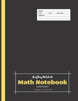 Math Notebook Small Square Notebook Square Grid Notebook AmyTmy Notebook 140 pages 7.44 x 9.69 inch Matte Cover 1677137924 Book Cover