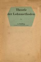 Theorie Der Lohnmethoden 3642982611 Book Cover