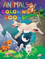 Animals Coloring Books: An Adult Coloring Book with Lions, Elephants, Owls, Horses, Dogs, Cats, and Many More! 1699110883 Book Cover