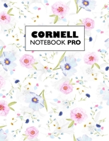 Cornell Notebook Pro: Large Note Taking System For School And University. College Ruled Pretty Light Notes. Pastel Floral Cover - Trendy Note Paper Journal. 1691696307 Book Cover