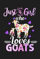Just A Girl Who Loves Goats: Goat Gifts For Women - Lined Paperback Notebook Journal With Daily Planner To Write In 1692690914 Book Cover