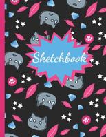Sketchbook: Practice Sketching, Drawing, Writing and Creative Doodling (Cat Pattern Design) 1799191443 Book Cover