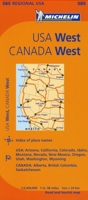 USA, Western & Western Canada (Maps/Regional (Michelin)) 2067175254 Book Cover