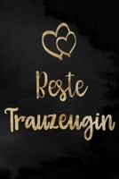 Beste Trauzeugin: Kariertes Notizbuch für die Trauzeugin zur Planung des JGA | 6 x 9 Zoll, ca. A5 |100 Seiten | Kariert | Braut-Motiv | Notizbuch zur ... des JGA und der Hochzeit (German Edition) 1677714298 Book Cover