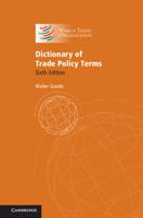 Dictionary of Trade Policy Terms 110882319X Book Cover