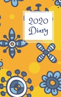 2020 Diary: 5x8 week to a page planner with 12 monthly planners. Lined paper pages after diary for all your notes. Perfect pocket size for general use, small business owners and students. Yellow with 1692516604 Book Cover