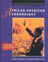 African American Chronology. Volume 1: 1492-1972 081039233X Book Cover