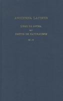 Avicenna Latinus. Liber de Anima Seu Sextus de Naturalibus. Edition Critique de La Traduction Latine Medievale. Introduction Sur La Doctrine Psychologique D'Avicenne Par G. Verbeke. Partes IV-V 9042928638 Book Cover