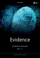 Butterworths Core Text: Evidence: Evidence (Butterworths Core Texts) 019878872X Book Cover