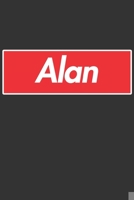 Alan: Alan Planner Calendar Notebook Journal, Personal Named Firstname Or Surname For Someone Called Alan For Christmas Or Birthdays This Makes The Perfect Personolised Custom Name Gift For Alan 1704382254 Book Cover