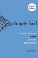 Simply Said, Revised and Updated Edition 139441336X Book Cover