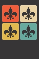 Notebook: Mardi Grass Christian Feast Fat Tuesday Retro Dot Grid Dotted 6x9 120 Pages 1082896373 Book Cover