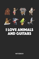 Notizbuch: A5 Notizheft mit punktierten Linien f�r Gitarre Freunde. Ideales Wilde Tiere Band Journal oder Notizbuch. Perfektes Tagebuch oder Taschenbuch als Geschenk f�r alle Gitarristen und Gitarrens 1699219737 Book Cover
