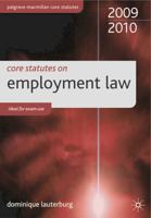 Core Statutes on Employment Law 0230235220 Book Cover