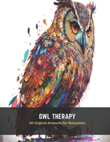 Owl Therapy: 50 Original Artworks for Relaxation B0C5G36P7H Book Cover