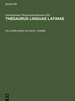 Pulso Pyxodes (Latin Edition) 3110212587 Book Cover