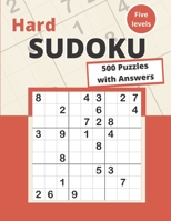 Hard Sudoku: 500 Hard Sudoku Puzzles for adults B0882HJRDG Book Cover