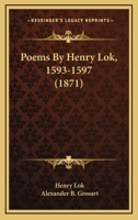 Poems, 1593-1597. Edited, with Memorial Introduction and Notes 102145477X Book Cover