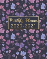 2020-2021 Monthly Planner: Floral Gold Design - Two Year Monthly Planner from January 2020 to December 2021 Calendar - 24 Months with US Holidays - 2 Year Schedule and Organizer 1708511784 Book Cover