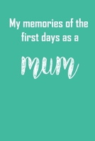 My first days as a mum, Your personal notebook for all cases!: Capture all your thoughts always and everywhere. 100 Pages Dot Grid. 1672997860 Book Cover