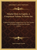 Helpful Hints in English 102212983X Book Cover