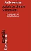 Apologie Des Liberalen Staatsdenkens 3465046552 Book Cover