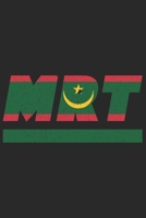 Mrt: Mauretanien Notizbuch mit karo 120 Seiten in wei�. Notizheft mit der mauretanischen Flagge 1702136957 Book Cover