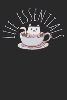 Gift Notebook: Coffee Cat 6x9 Dot Grid 120 Pages 1709319690 Book Cover