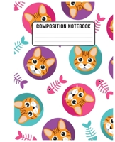 Composition Notebook: cute cat and artistic cover design book for notebook 1660846234 Book Cover